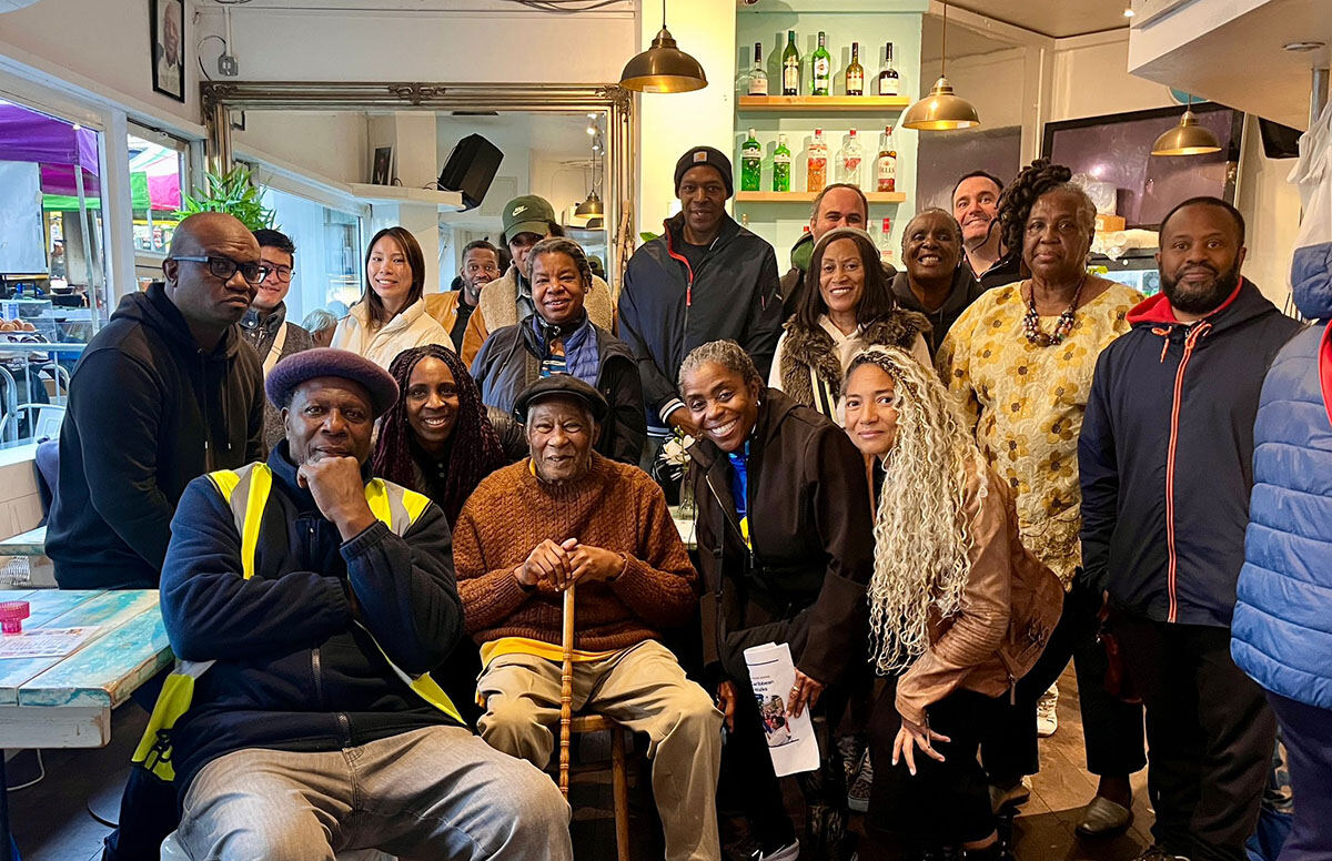 Community gathering at Portobello Shack