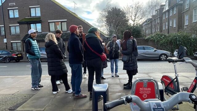 Walk group in Notting Hill